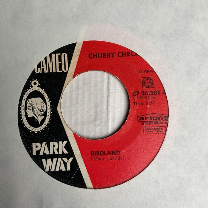 Chubby checker - birdland / black cloud, Cd's en Dvd's, Vinyl Singles, Gebruikt, Pop, Ophalen of Verzenden