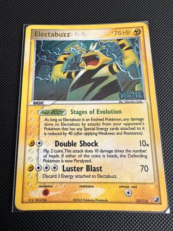 Electabuzz 22/115 holo stamp EX Unseen Forces