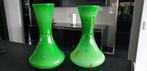Prachtige design vazen groen (design), Ophalen of Verzenden, Minder dan 50 cm, Groen, Glas