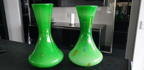 Prachtige design vazen groen (design), Huis en Inrichting, Woonaccessoires | Vazen, Zo goed als nieuw, Groen, Minder dan 50 cm