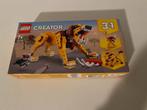 Lego Creator 31112 Wilde Leeuw 3-in-1, Ophalen of Verzenden, Zo goed als nieuw, Complete set, Lego