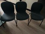 3 stoelen, Huis en Inrichting, Stoelen, Ophalen, Zo goed als nieuw, Grijs, Drie