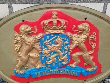 Te koop aangeboden: schild van posttrein, Je maintiendrai beschikbaar voor biedingen