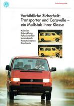Folder Volkswagen Transporter & Caravelle (ca.1992), Verzenden, Gelezen, Volkswagen