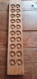 Antieke houten kransjes bloemetjes koekjes plank, Ophalen of Verzenden