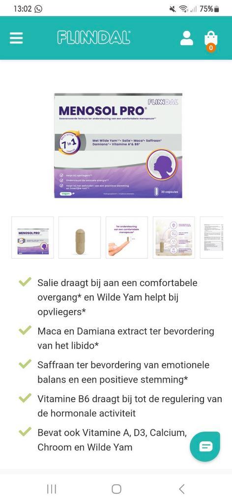 Menosol Pro Flinndal, Diversen, Verpleegmiddelen, Nieuw, Ophalen of Verzenden