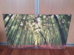 Mooi canvas schilderij Chinees bamboe bos 120x72, Huis en Inrichting, Woonaccessoires | Schilderijen, Tekeningen en Foto's, Ophalen of Verzenden