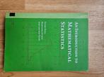 An introduction to mathematical statistics, Boeken, Studieboeken en Cursussen, Beta, Ophalen of Verzenden, Zo goed als nieuw, WO