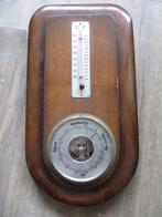 Antieke barometer op houtenplank, Audio, Tv en Foto, Weerstations en Barometers, Ophalen of Verzenden, Gebruikt, Barometer
