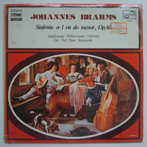 Johannes Brahms - Sinfonia Nº 1 En Do Menor, Op. 68, Cd's en Dvd's, Vinyl | Klassiek, Zo goed als nieuw, Orkest of Ballet, 12 inch