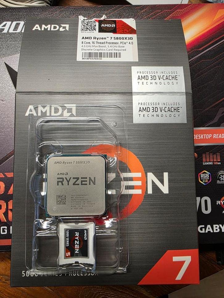 AMD Ryzen 7 5800X3D Processor, Computers en Software, Processors, Nieuw, 8-core, 4 Ghz of meer, Ophalen of Verzenden