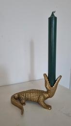 Krokodillen kandelaar, Overige kleuren, Nieuw, Ophalen of Verzenden, Metaal