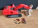 Playmobil Graafmachine met Rupsbanden & Bouwvakker, Ophalen of Verzenden, Gebruikt, Complete set
