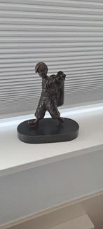Bronzen Golfer Beeldje op Sokkel - Zo Goed Als Nieuw, Antiek en Kunst, Ophalen of Verzenden