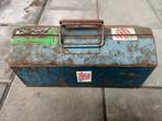 Metalen draagbare gereedschapskist gevuld., Ophalen of Verzenden, Gevuld, Gebruikt