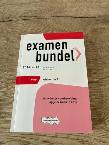 Examenbundel Wiskunde A VWO 2014/2015 beschikbaar voor biedingen