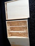 Twee houten wijnkistjes met schuiflade, Ophalen, Nieuw, Overige gebieden, Overige typen