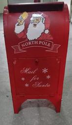 VASTE PRIJS.Kerst brievenbus - 55 cm hoog, Ophalen, Gebruikt, Staal, Staande brievenbus