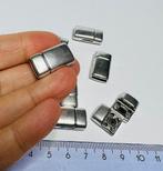 DQ metaal magneetsluiting voor 10mm breed leer of koord, Hobby en Vrije tijd, Kralen en Sieraden maken, Ophalen of Verzenden