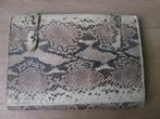 Vintage Schrijfmap Tas Clutch Slangenleer Cobra, Ophalen of Verzenden, Dames