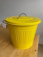 IKEA KNODD prullenbak met deksel van metaal Geel zgan, Huis en Inrichting, Woonaccessoires | Prullenbakken, Ophalen of Verzenden