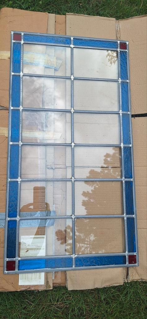 Glas in lood raam - Klassiek ontwerp, Antiek en Kunst, Antiek | Glas en Kristal, Ophalen of Verzenden