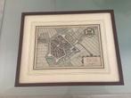 Stadsplattegrond Gravure Woerden Uitgegeven Joan Blaeu 1649, Ophalen of Verzenden