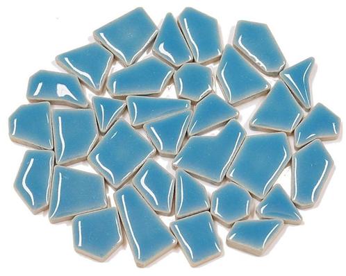 Flip keramische mix mini mozaïek à 65 gram caraibisch blauw, Hobby en Vrije tijd, Knutselen, Nieuw, Materiaal, Ophalen of Verzenden