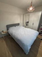 Beter bed boxpring grijs, Huis en Inrichting, Ophalen, Tweepersoons, 140 cm, Zo goed als nieuw