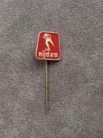 Speldje Nijdam - schaatser, Verzamelen, Speldjes, Pins en Buttons, Ophalen of Verzenden, Gebruikt