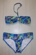 Just beach bandeau bikini blauw maat 170, Meisje, Just Beach, Ophalen of Verzenden, Sport- of Zwemkleding