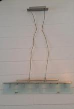 Hanglamp, modern, 5 lichtpunten, te koop., Huis en Inrichting, Lampen | Hanglampen, Gebruikt, Ophalen of Verzenden, Glas, 75 cm of meer