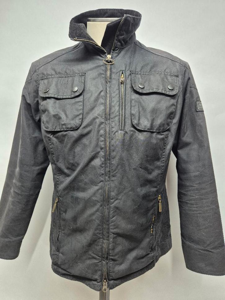 Barbour dames wax jas 'Int. Victory' maat 40, Kleding | Dames, Jassen | Winter, Gedragen, Maat 38/40 (M), Zwart, Ophalen