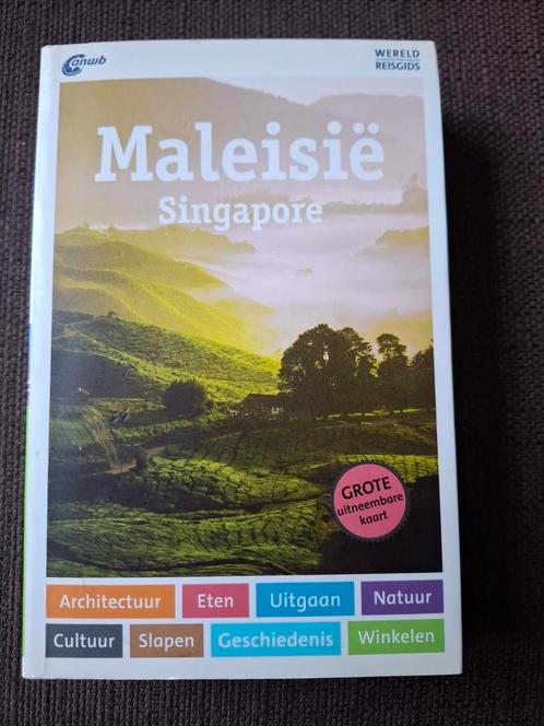 ANWB wereldreisgids  - Maleisië + Singapore + GROTE kaart, Boeken, Reisgidsen, Gelezen, Reisgids of -boek, Azië, ANWB, Ophalen of Verzenden