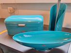 Retro turquoise Wesco set, Huis en Inrichting, Ophalen of Verzenden, Gebruikt