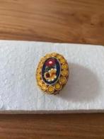 Vintage Broche met mozaïek bloemen ( Rolf buodd), Overige materialen, Minder dan 4 cm, Ophalen of Verzenden, Zo goed als nieuw
