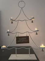 Metalen Kerstboom Waxinelichthouder, Gebruikt, 50 tot 75 cm, Wit, Ophalen of Verzenden
