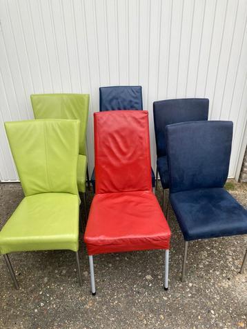 Leren eetkamer stoelen in verschillende kleuren beschikbaar voor biedingen