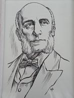 Lou Strik Houtsnede portretten J.en W Blijdenstein 1960, Antiek en Kunst, Kunst | Etsen en Gravures, Ophalen of Verzenden