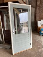 Achterdeur met kozijn, garagedeur (93x211) HR++ (NIEUW), Nieuw, 80 tot 100 cm, Vouwdeur, Glas