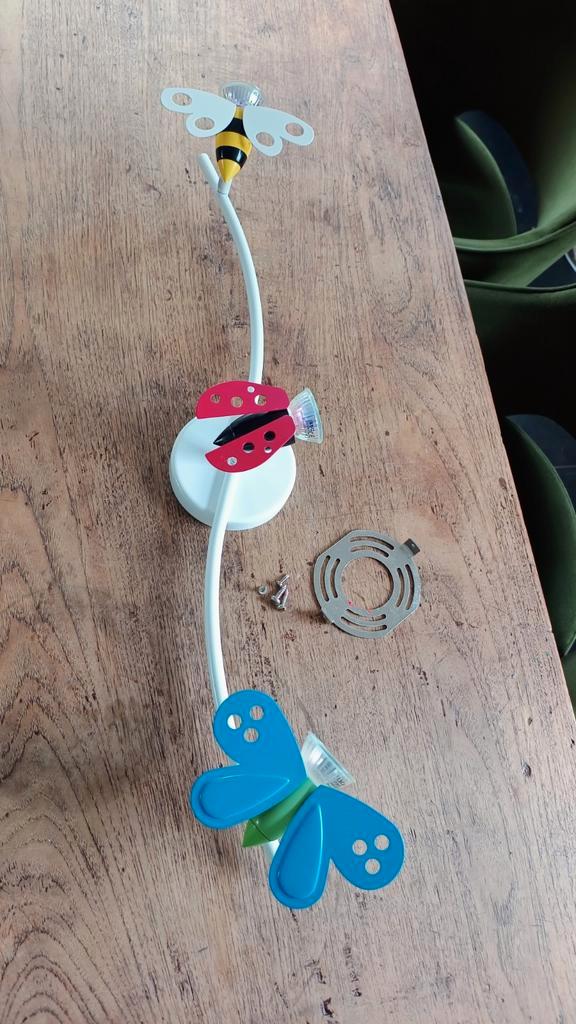 Vintage Ikea Lamp - Insecten Design, Huis en Inrichting, Lampen | Wandlampen, Gebruikt, Kunststof, Metaal, Ophalen of Verzenden