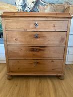 Antieke grenen ladekast, Antiek en Kunst, Ophalen