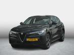 Alfa Romeo Stelvio 2.0 Turbo Aut. AWD 200pk Super | Navi | A, Auto's, Alfa Romeo, 4 cilinders, Zwart, Bedrijf, Vierwielaandrijving
