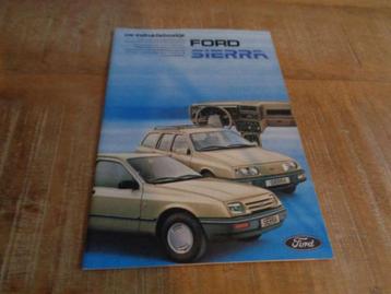 Ford Sierra - Handleiding Instructieboek NL - Nieuwstaat beschikbaar voor biedingen