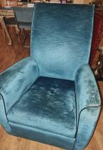 Gratis Turquoise Bench Stoel Fauteuil met beschadigingen, Huis en Inrichting, Stoelen, Blauw, Modern, Gebruikt, Hout