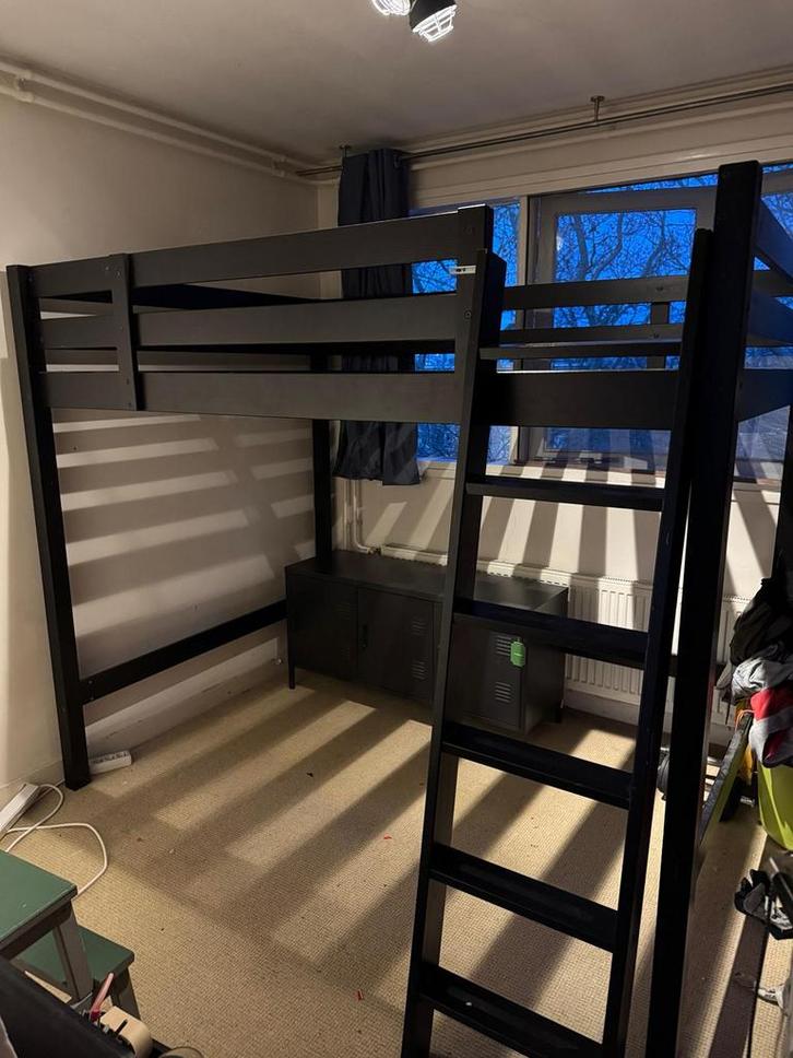 Ikea STORA hoogslaper 140x200cm, Huis en Inrichting, Slaapkamer | Stapelbedden en Hoogslapers, Gebruikt, Hoogslaper, 140 cm, 200 cm