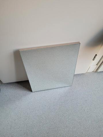 Nieuwe toiletspiegel, 40 x 50 cm lucht eiken rand beschikbaar voor biedingen