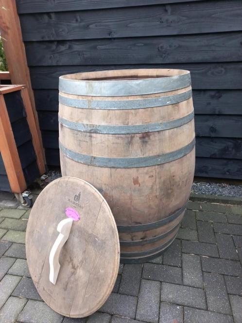 Ijsbad Grote Regenton Eikenhouten Wijnvat 300 liter!!!, Tuin en Terras, Regentonnen, Nieuw, Hout, 150 liter of meer, Ophalen