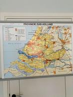 Schoolplaat Zuid- Holland, Ophalen of Verzenden, 1800 tot 2000, Nederland, Landkaart
