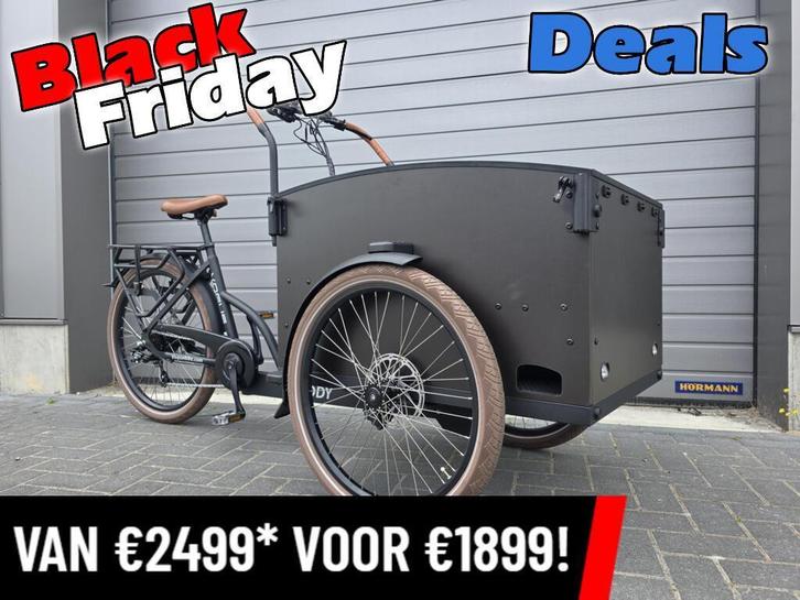 NIEUW!~Vogue Caddy Elektrische bakfiets met Huif + schijfrem, Fietsen en Brommers, Fietsen | Bakfietsen, Nieuw, Ophalen of Verzenden